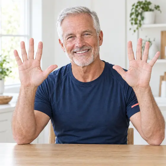 Open and Close: Hold both hands up in front of you.